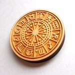 ホロスコープ　46mmウッドパーツ　ヒノキ