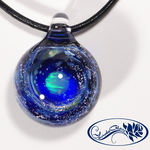 【Yasuda Glass】 ガラスの小宇宙　クリスタルオパール ペンダント　No.CM1140S