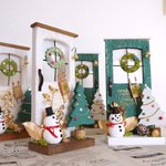 【キット完成品】雪だるまのクリスマスドア