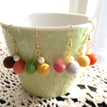 【 ありがとうSALE♪♪  送料込み 】                   ほっこり羊毛フェルトのピアス／イヤリング