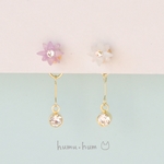 ヒナソウのゆらゆらイヤリング・ピアス
