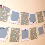 PhotoGarland＊フォトガーランド＊グレーフラワー×ホワイト