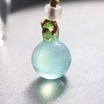 【小粒の波動玉付き♪】波動玉®：水と緑3（スロート・ハートチャクラ）【現品一点物：コロナDe価格据置】