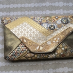 金 豪華着物帯クラッチバッグ
