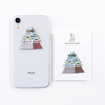 日本のお城 2WAYS！刺繍のアイロンワッペン＆ステッカー スマホケースにも！
