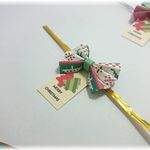 クリスマスのタグ付き紙リボン8個セット