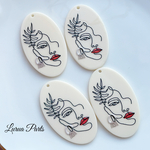 増量 2→4pcs アクリルフェイスチャーム
