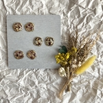 ドライフラワー💐レジンピアス