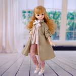 リカちゃん服＊ワンピース風スプリングコート＊ブライス