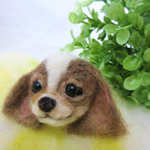 羊毛わんこ。シーズーの指輪