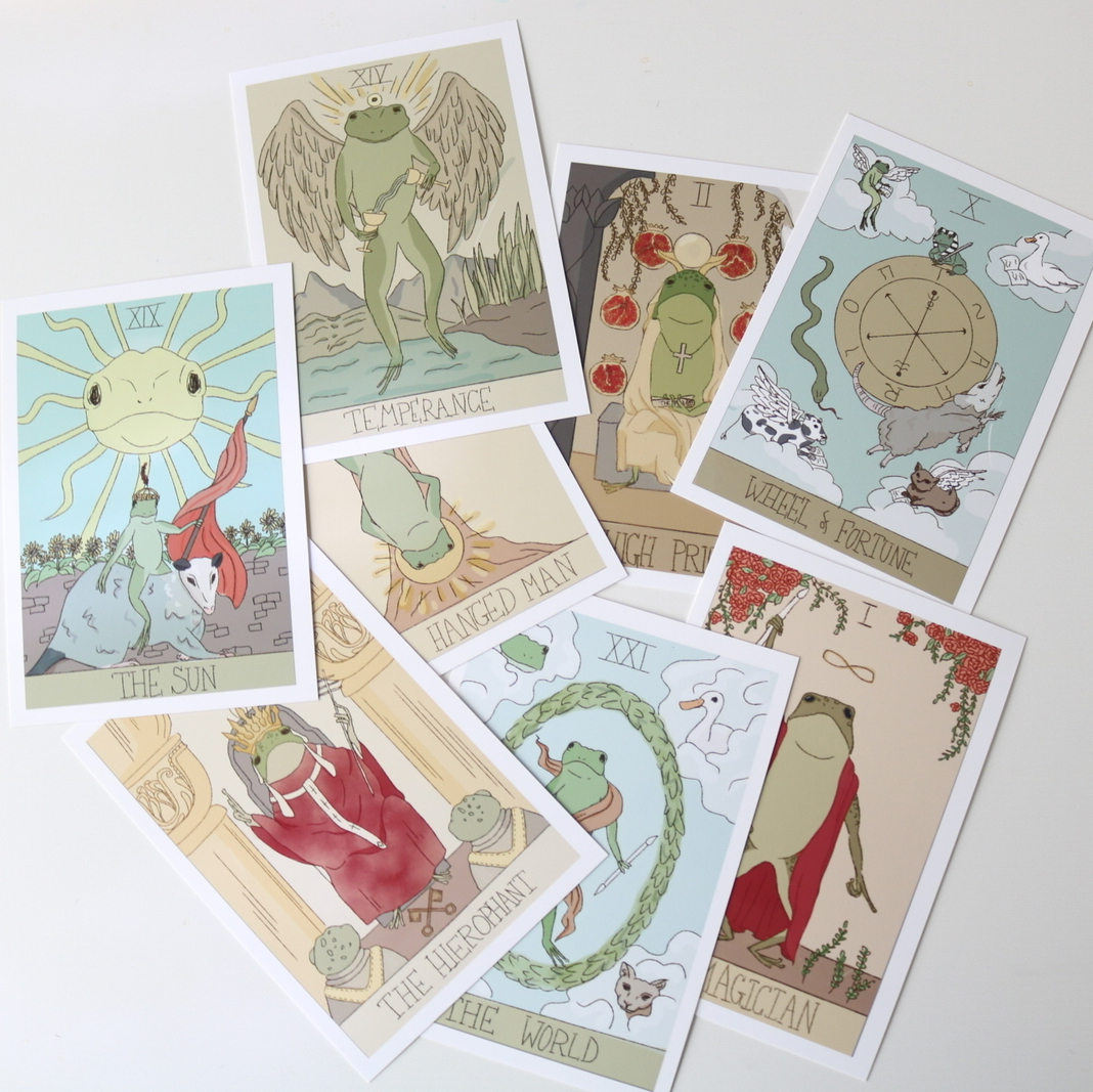 カエルタロットカード・オラクルカード 大アルカナ 56枚