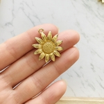［1セット4個］ひまわりのチャーム 