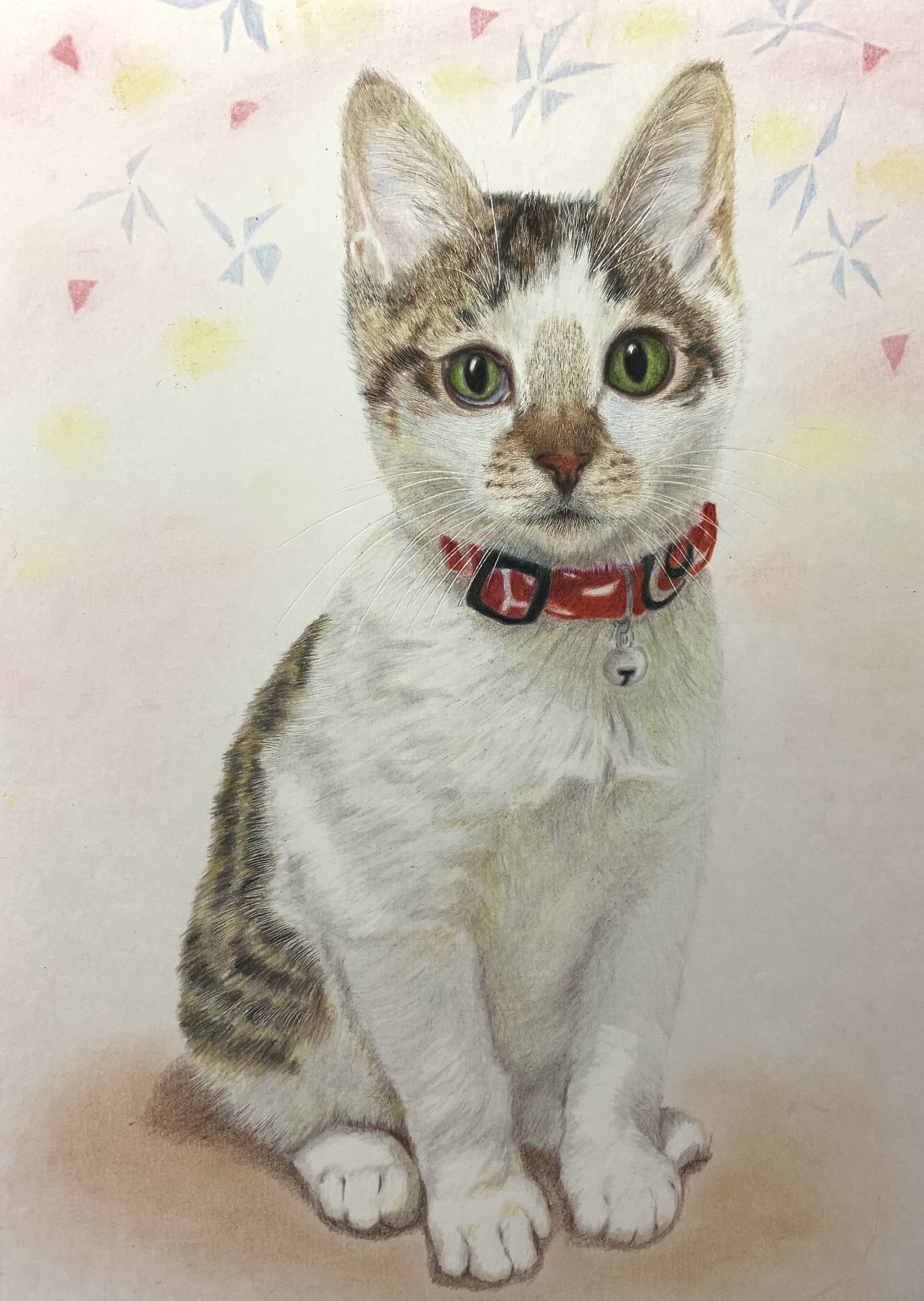 ペットの似顔絵 ネコ似顔絵 オーダーメイド リアル イラストオーダー