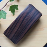 縞黒檀のシンプルなバレッタ（シマコクタンMW3.8）長さ8.9cm×幅3.8cm