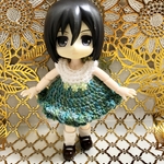 オビツ11 オビツろいど　ねんどろいど　あまむす　👗　ダブルフリル　ワンピース　👗