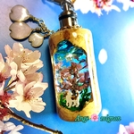 お値下げ¥4860→¥3980《ledホワイトライト付き》春の洞窟〜Spring flower バックチャーム/キーホルダー