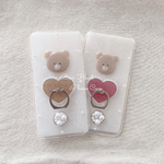 【再販】bear heart ∣ iPhoneケース スマホケース 全機種対応