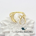 月と石留のリングC0049(フリー)