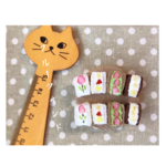 ミニチュアフード★チューリップいちごサンドセット②☆