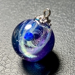 IORI銀河　宇宙玉レジン〜惑星　レジンネックレス