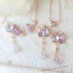 【59】春夏 あじさい マカロン♡ピアス＊イヤリング♡ネックレス