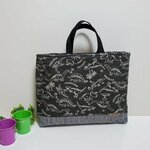 レッスンバッグ　◎恐竜・カーキブラック◎　