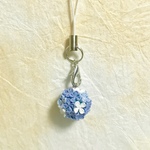 紫陽花のストラップ