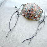 リバティ【#ｄ】♡リボンマスク♡紐色選べる♪ ♡大人用Mサイズ♡