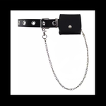 再販【punching_leather@porch&chain ベルト 。】ポーチ ポシェット バックル チェーン レザー ゴシック パンク ロック  病みかわいい  モード