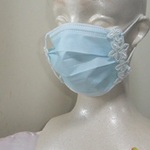不織布マスクにぴったりフィット　クレンゼ×TioTio生地使用★立体インナーマスク★ケミカルレース
