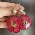 まんまる薔薇ピアス［送料無料］