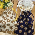 【本日のお買い得】マチ付22×18×6❤️くまフエイス⭐️星コップ袋、お箸ケース袋、歯ブラシ入れなどに男の子