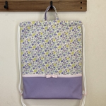 《tkrm56521様オーダー品》花柄×ラベンダー♡リボン レッスンバッグ【入園・入学】