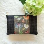  sale 花柄のフラットポーチ