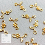 10pcs・アンティーク風リーフ（ミニフラワー） a-93