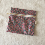 【ご予約品】リバティのフラットポーチ＊ペッパー