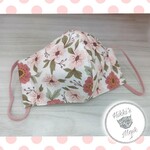 春マスク 3D立体マスク ピンク花柄S 抗菌 抗ウィルス ウィルス花粉症99%カット プレゼント スーパーフィット 送料無料 耳が痛くならないマスク