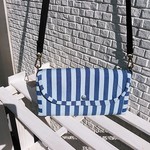 【ダルメシアン柄×ストライプ】　ショルダー長財布