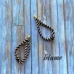🆕 4pcs)【パーツ】twistyarn ring parts.#BKGD
