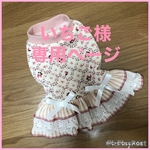 犬服　メルヘン苺ワンピ