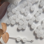 【30g】約100個　8mmフロストアクリルラウンドビーズ　