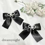 ❤︎pearl ribbon hair clip❤︎