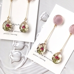 ミニバラの雫　pierce♡earring