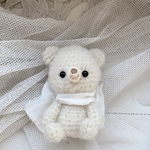 大きめリボンのくまちゃん＊ホワイト２
