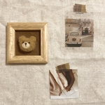 テディフレーム 〈 Caramel × brown生地 〉