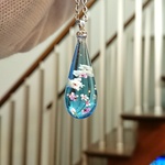 桜の雫【レジン　ネックレス　キーホルダー　インテリア】