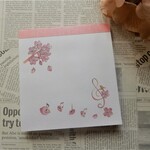 桜舞い散る～ト音記号☆可愛いミニメモ帳