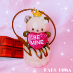 苺チョコぬくねこの苺ドーナツ大好きバッグチャーム