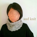 再販❋ケーブル編みネックウォーマー・ショートスヌード❋グレー