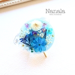 本物のお花のポニーフック　レジン　ヘアアクセサリ―